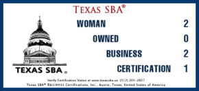 Texas SBA, Women owned Business Certificate